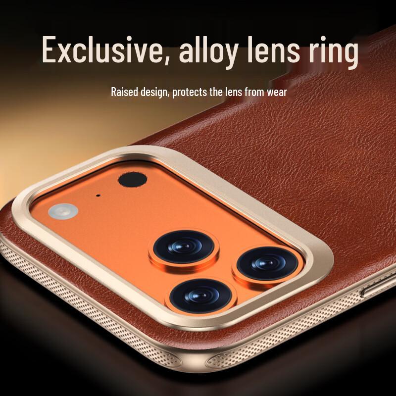 IM-CHEN MagSafe Ölwachs Leder Handyhülle für iPhone 17 Pro/Pro Max
