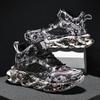 Fashion Chunky Male Sneakers Platform Men Shoes Trend Breathable Casual Shoes Light Running Shoes for Men 2024 New Print Tenis Masculino
