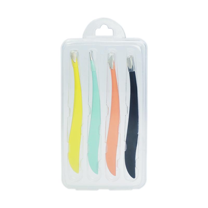 4/5 Pcs Eyebrow Tweezer Colorful Hair Beauty Fine Hairs Puller Stainless Steel Slanted Eyebrow Clippers Removal Makeup Tools