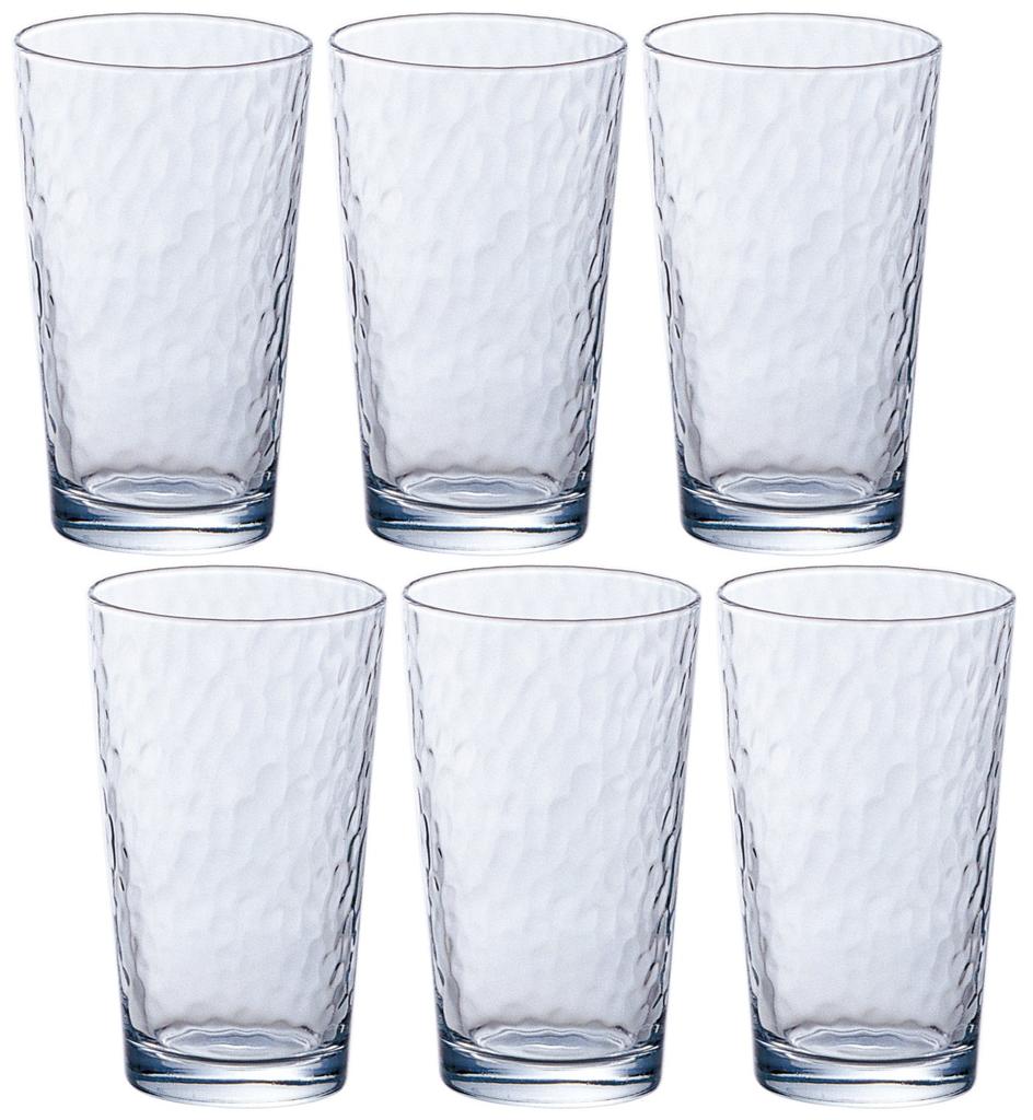 Aderia Clear Curacao Glass Tumbler 8, 225ml, Set of 6, Made In Japan, B-6416