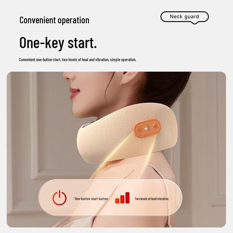 AUX U-Shaped Neck Massager Pillow with Heat CN plug (adapter included)