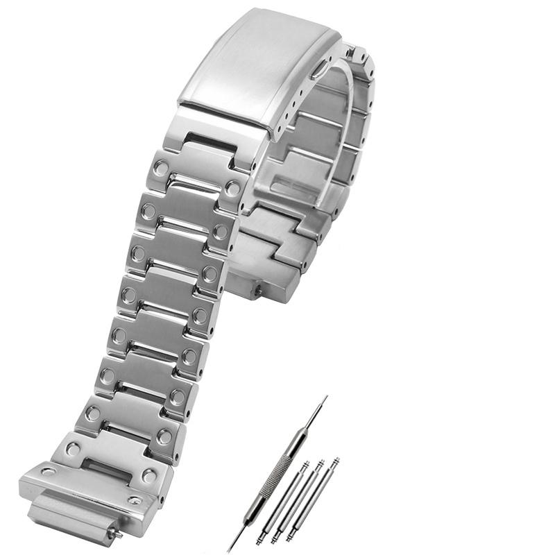 V4.0 Edelstahl-Armband für Casio G-Shock DW-5600 DW5600 GW-B5600 DW-5030 GB-5600 GWX-5600 Uhrenarmband Gehäuse Stahllünette