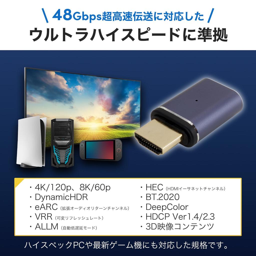 Adaptador HDMI Magnético Reto HORIC, Tipo, HAM-089D