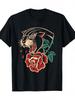 Panther Rose American Traditional Tattoo Ink Old School Unisex T-Shirt
