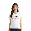 Li Ning Mother Logo Printed Loose Comfortable Casual Short Sleeve T-Shirt Women T-Shirts White AHSVA76-2