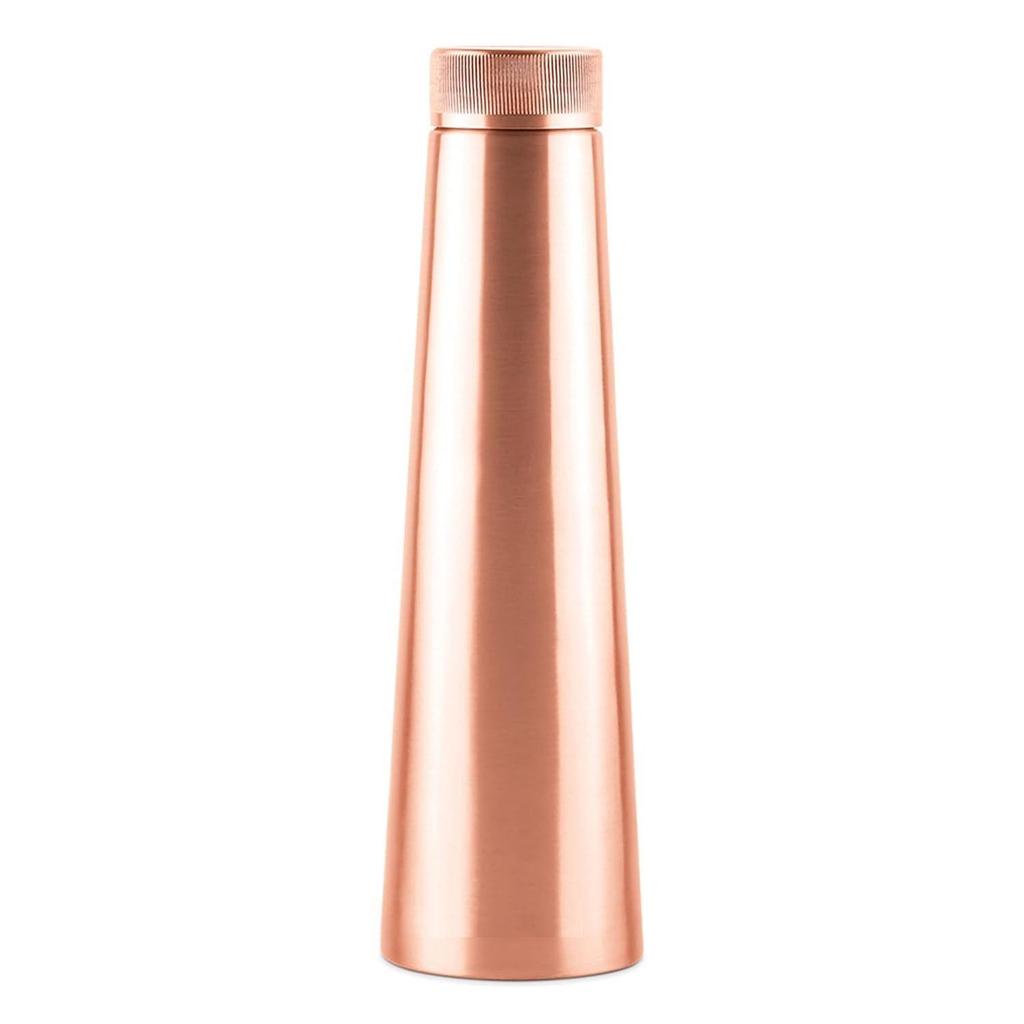 Copper Delight 1000 Bottle, 915 ml, Lacquer Coating, Curved bottle,100% Pure Copper, BPA Free, Leak Proof, Office Bottle, Boosts Immunity