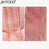 BITCED Plus Size Short Cotton Jacket for Women Winter Puffer Coat with Oversized Fur Collar Versatile Outerwear