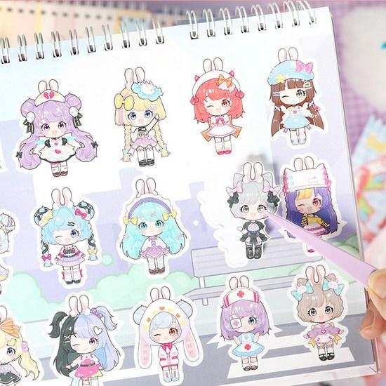 Hayoung's Princess Play Season 1 Dress Up Sticker Set of 31, a popular character in Korea