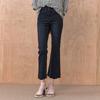 Maxza Wide Banding High Waist Semi Bootcut Denim Pants Zc10ql401on