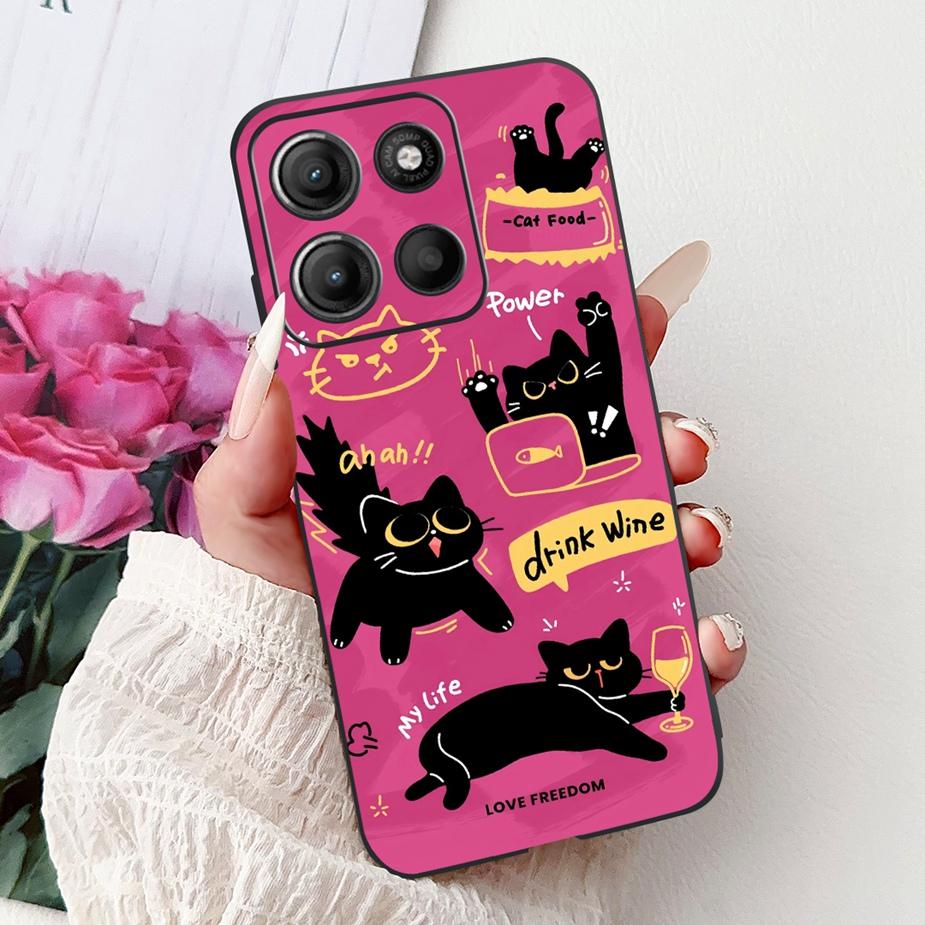 For Motorola Moto G15 Case Stylish Painted Cover Shockproof Soft TPU Phone Case For Motorola G15 G 15 MotoG15 Fundas 6.72'' Capa