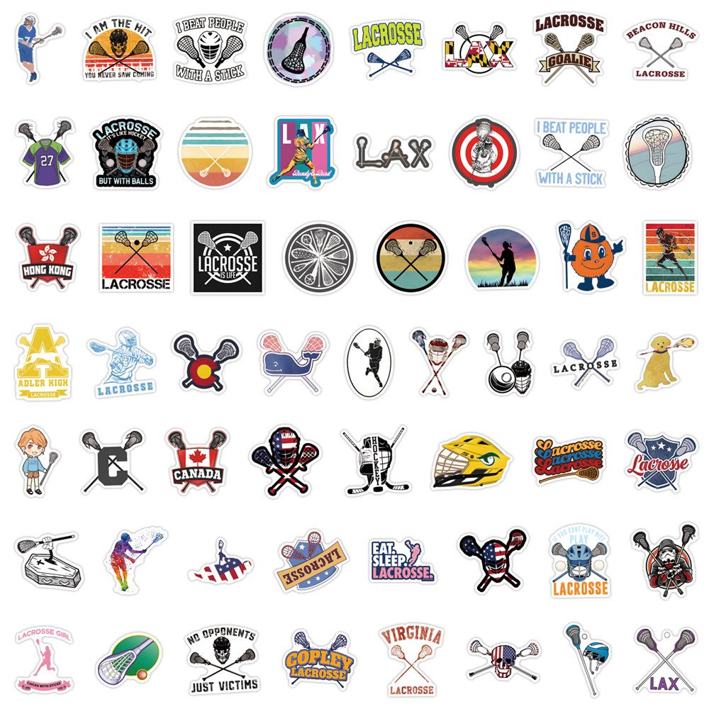 110 Lacrosse Doodle New Stickers Decorative Skateboard Suitcase Waterproof Stickers