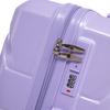 14"/19"/24"/28" 4-Piece ABS Spinner Luggage Set – Large & Medium Sizes – Integrated Combination Lock & 14" Cosmetic Bag (Blue + Purple)