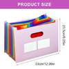 A 4 Multi-Layer Accordions Document Organizers Document Storage Bag Expanding File Folder Office Supplies