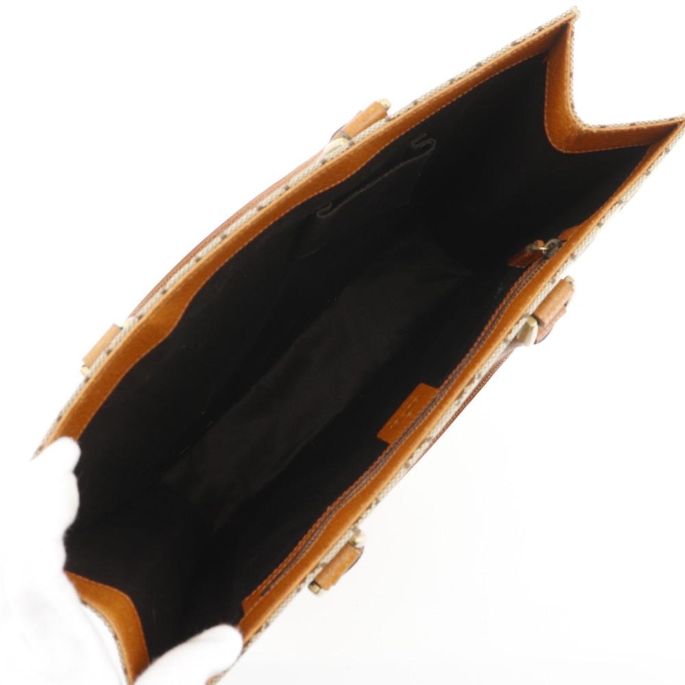 GUCCI Tote Bag Handbag 120898 Brown GG canvas unisex Used