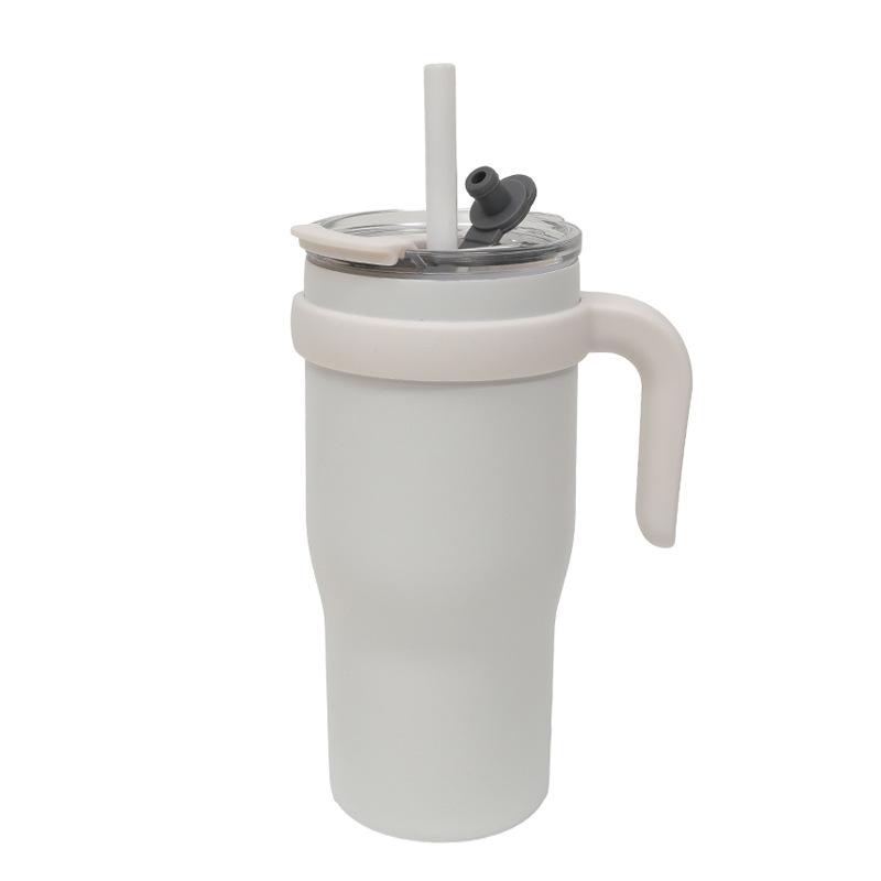 Vacuum 50Oz Big Mac Car Cup Men'S New Thermos Cup Double Layer With Straw With Handle Bingba Cup