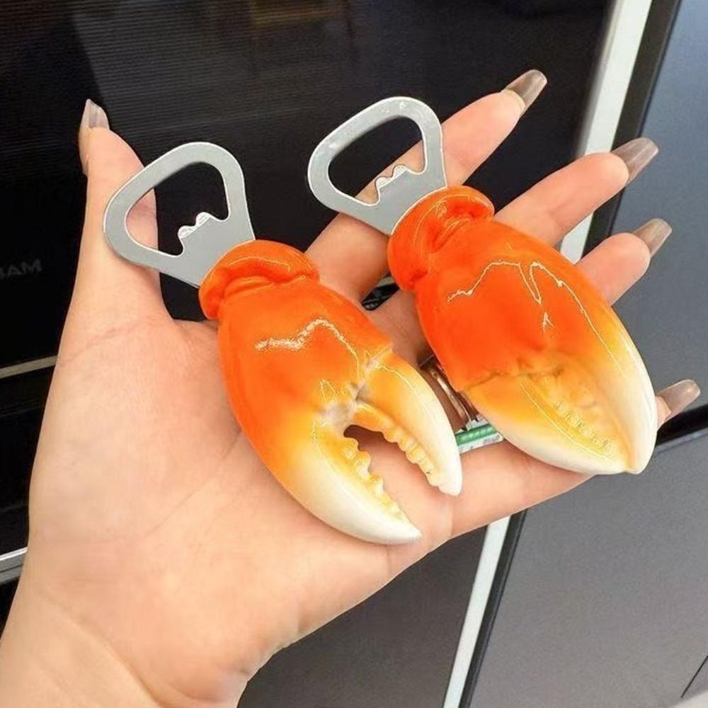 2pcs/set Multi-functional Magnetic Bottle Opener Cartoon Beverage Opener  Kitchen Tool 2pcs/set