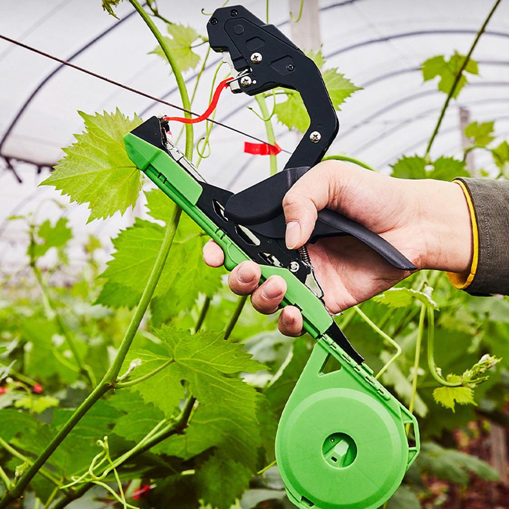 Mașină de legat plante cu 10000 capse 20 role bandă Legător de plante portabil Pistol cu bandă pentru plante multifuncțional pentru viță de vie roșii