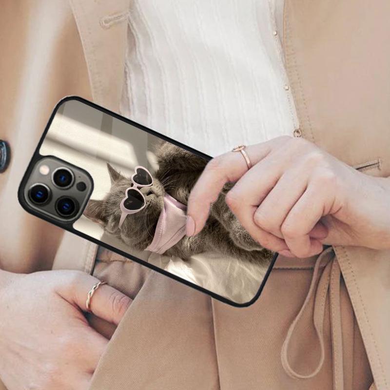 Cute Cat Animal Magnetic Phone Case For APPLE iPhone 17 Air 16 14 13 12 Pro Max 15 Plus Wireless Charge With MagSafe Cover