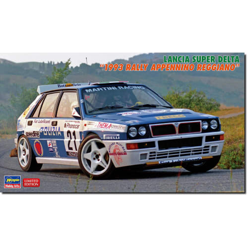 Hasegawa 1/24 Scale Lancia Super Delta 1993 Rally Appennino Reggiano Plastic Model 20648
