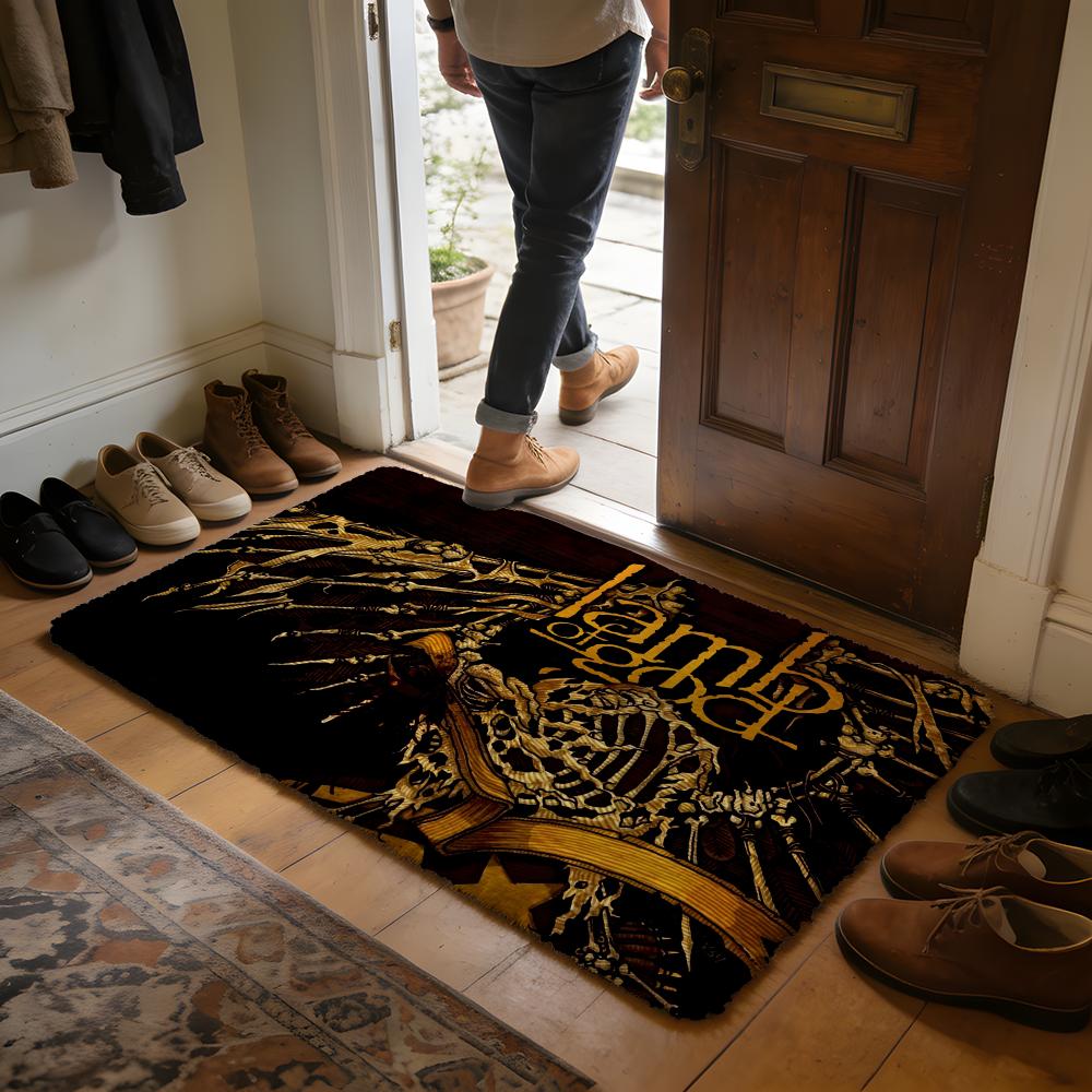 Rock Band LLamb Of God Floor Mat Soft Flannel Absorbent Mat Non-Slip Rug Home Bedroom Bathroom