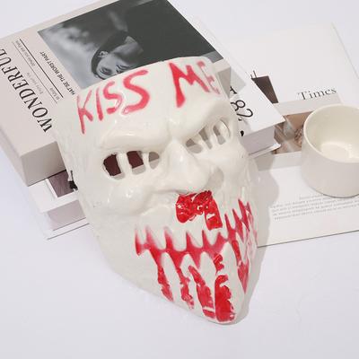Halloween Kiss Me Mask Human Clear Plan Cos Easter Party Supplies Horror Mask
