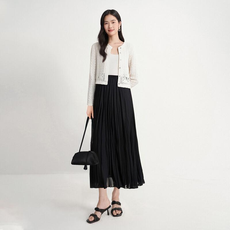 

Женский кардиган Eifini с круглым вырезом и кабельной вязкой L