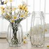 Set of 2 30cm Clear Glass Vases, Flower Bases, Glass Bottles, Perfect for Arranging Flowers, Hydroponics, Ikebana, and Artificial Flowers, Stylish and