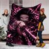 1pc nezouko3 Theme Blanket - Digital Print, Polyester, Cozy for All Seasons, Perfect for Outdoor, and Travel