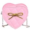 Pattern Heart Bowknot Fashion Leisure Kids Crossbody Bag Girl Cute Purse