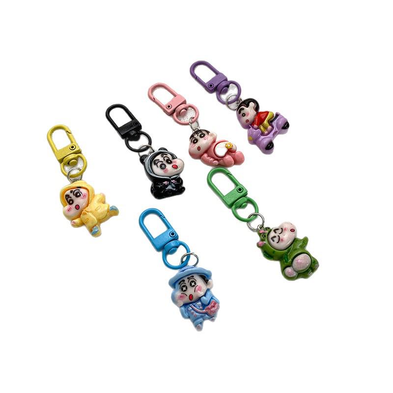 Crayon Shin-chan Schoolbag Keychain Pendant - Student & Graduation Gift Ornament