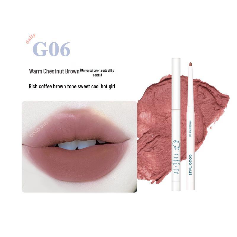 

GogoTales Nude Matte Lip Liner & Waterproof Lipstick Set - Shaping, Plumping, and Outlining Pencil for Women 0.35g