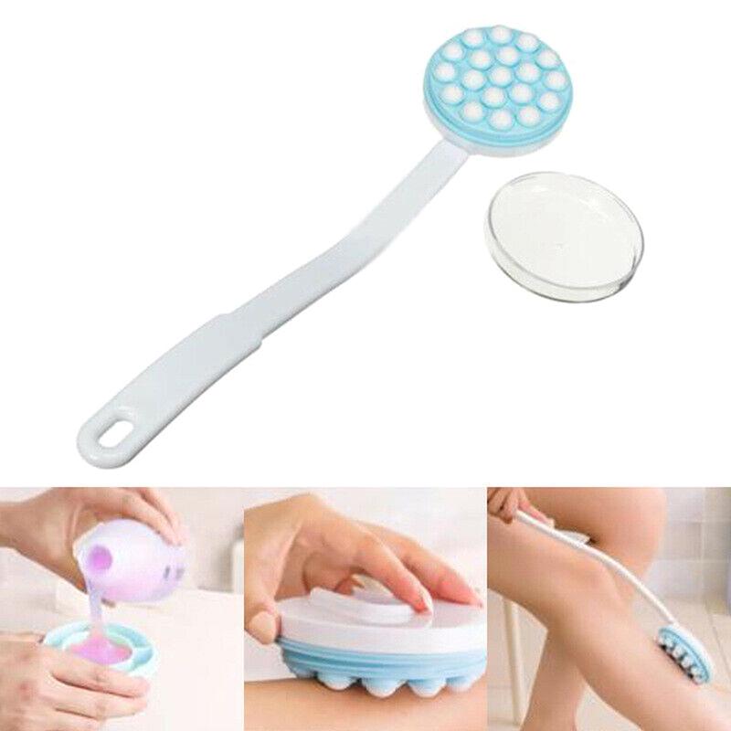 Long Handle Body Cream Lotion Applicator Back Massager Scrubber Spa Bath Tool