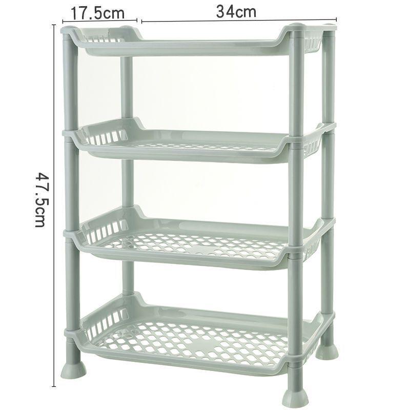 Multi-Purpose Floor-Standing Storage Rack for Kitchen, Bathroom, and Dorms