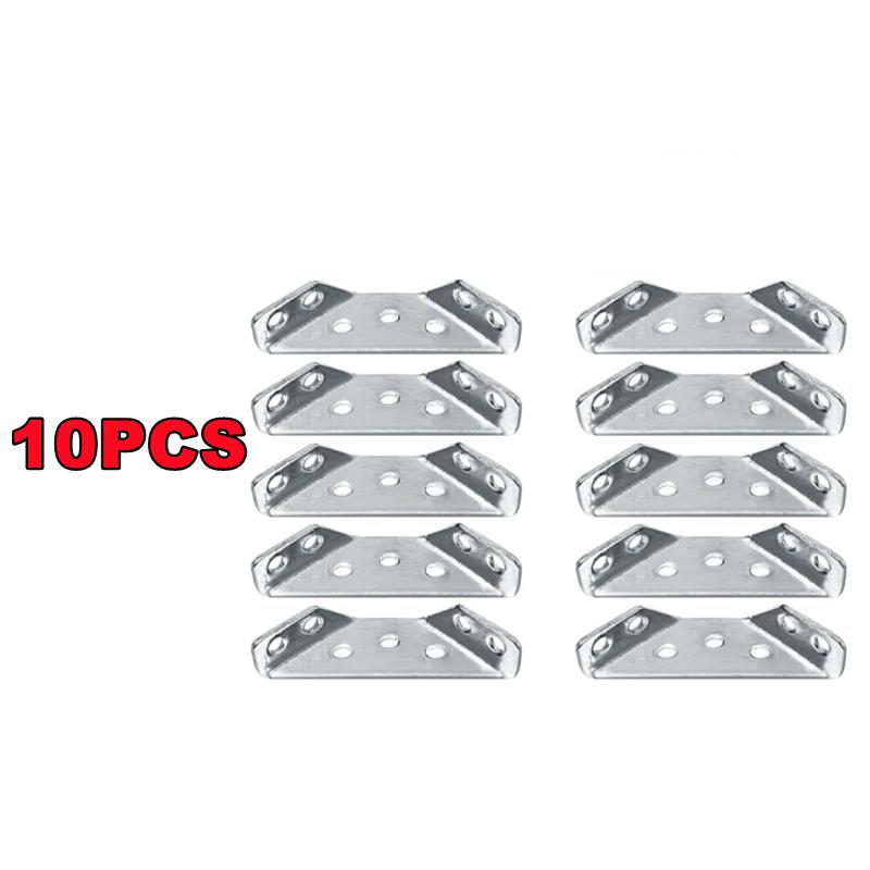 20-1PC Stainless Steel Angle Corner Brackets Universal Furniture Corner Connector Brace Joint Fastener Bedframe Cabinet Drawer