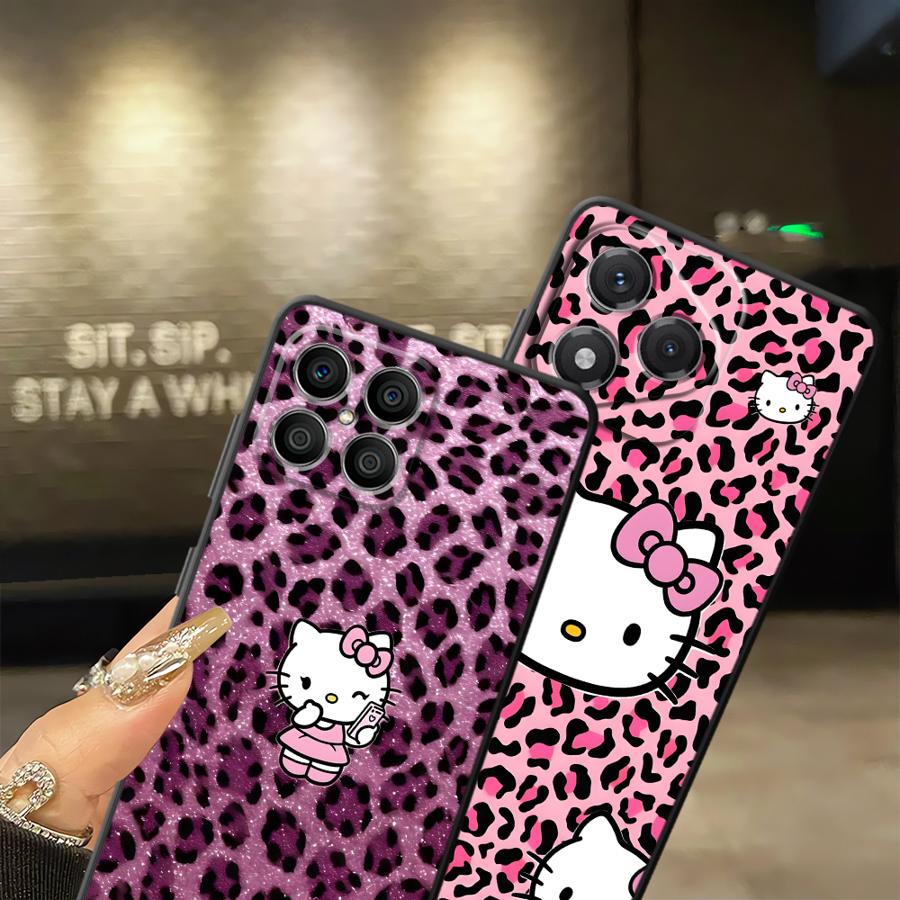 Leopard Hello K-Kittys Funda Phone Cover Case for Huawei P Smart 2019 P20 Lite 2018 P30 P20 Pro P20 P40 Lite