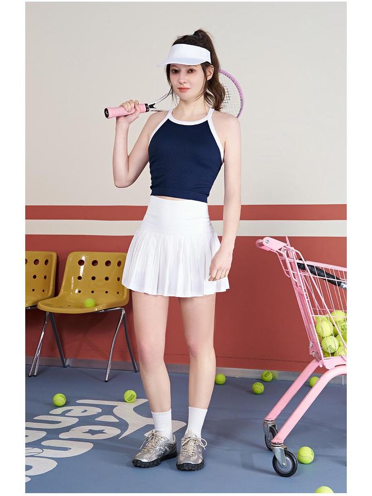 Nahtloses Racerback Sport-Top mit Brustpolstern für Tennis, Badminton, Training und Yoga