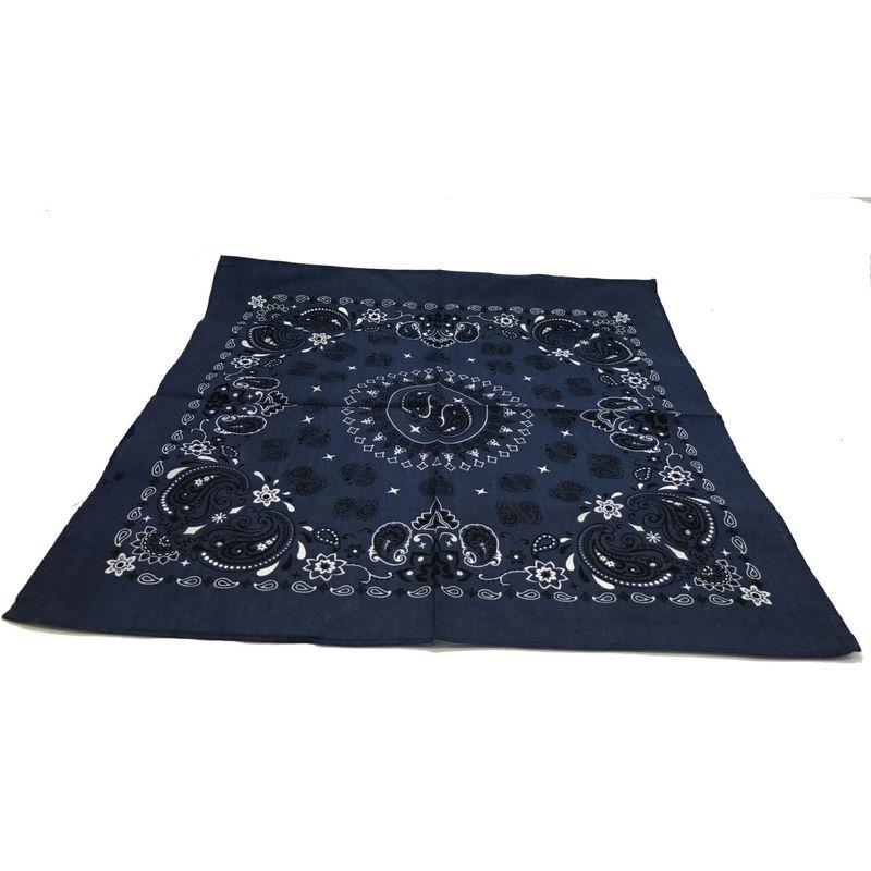 

Factory Direct Sales 54cm Pure Cotton Paisley Square Scarf Outdoor Sports Hip Hop Trendy All-Cotton Kerchief In Stock Butterfly Flower Black Size 54*54cm
