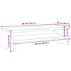 VidaXL Support de moniteur sonoma gris 54x22x15 cm bois d'ingénierie, support de moniteur pour bureau, étagère de moniteur, 854774