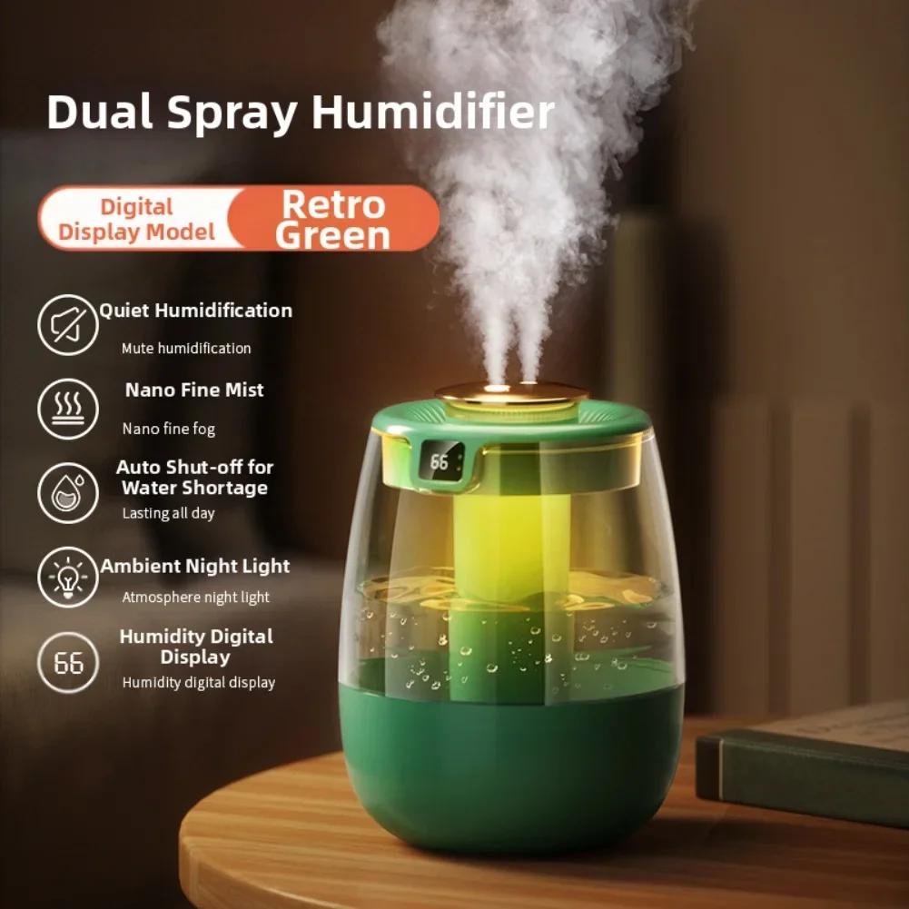 360 Coverage Desktop Humidifier 360 Mist Distribution Turbofan Air Circulation USB Desktop Humidifier Humidifier
