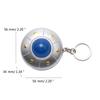 Portachiavi Ornamento UFO Carino Mini Modello Astronave Ciondolo Portachiavi con Luce LED