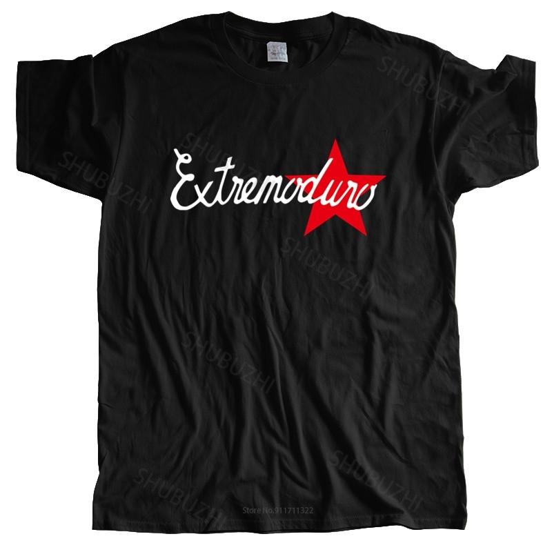 Cotton Tshirt Mens Summer Tops Extremoduro Logo Black Tops Tee T Shirt Man Brand T-shirt Bigger Size Plus Size