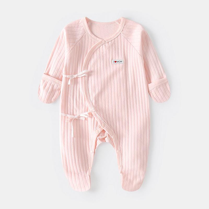 Apple Bear Cloud Print Baby Cotton Romper Suit For Newborns And Infants
