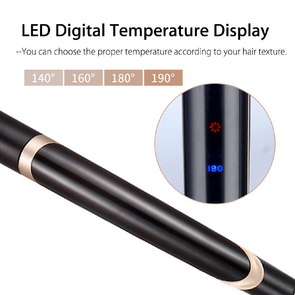 Professional Hair Straightener Curler Hair Flat Iron Negative Ion Infrared Hair Straighting Curling Corrugation 2-in-1 220V