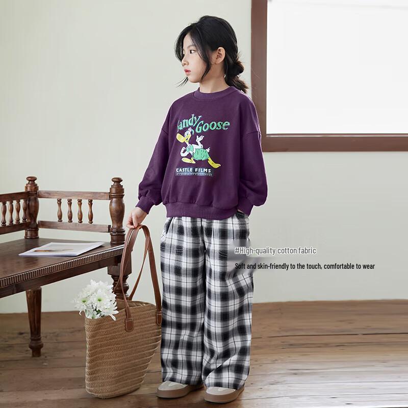 LUSON Chen Dazhu Girls  Casual Round Neck Sweatshirt 110