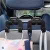 HLLQ9 Double Head Hooks Car Rear Seat Headrest Hanger Hook For Skoda Fabia Superb Yeti Mk3 A4 A6 A7 Octavia 3 Kodiaq Rapid Accessories
