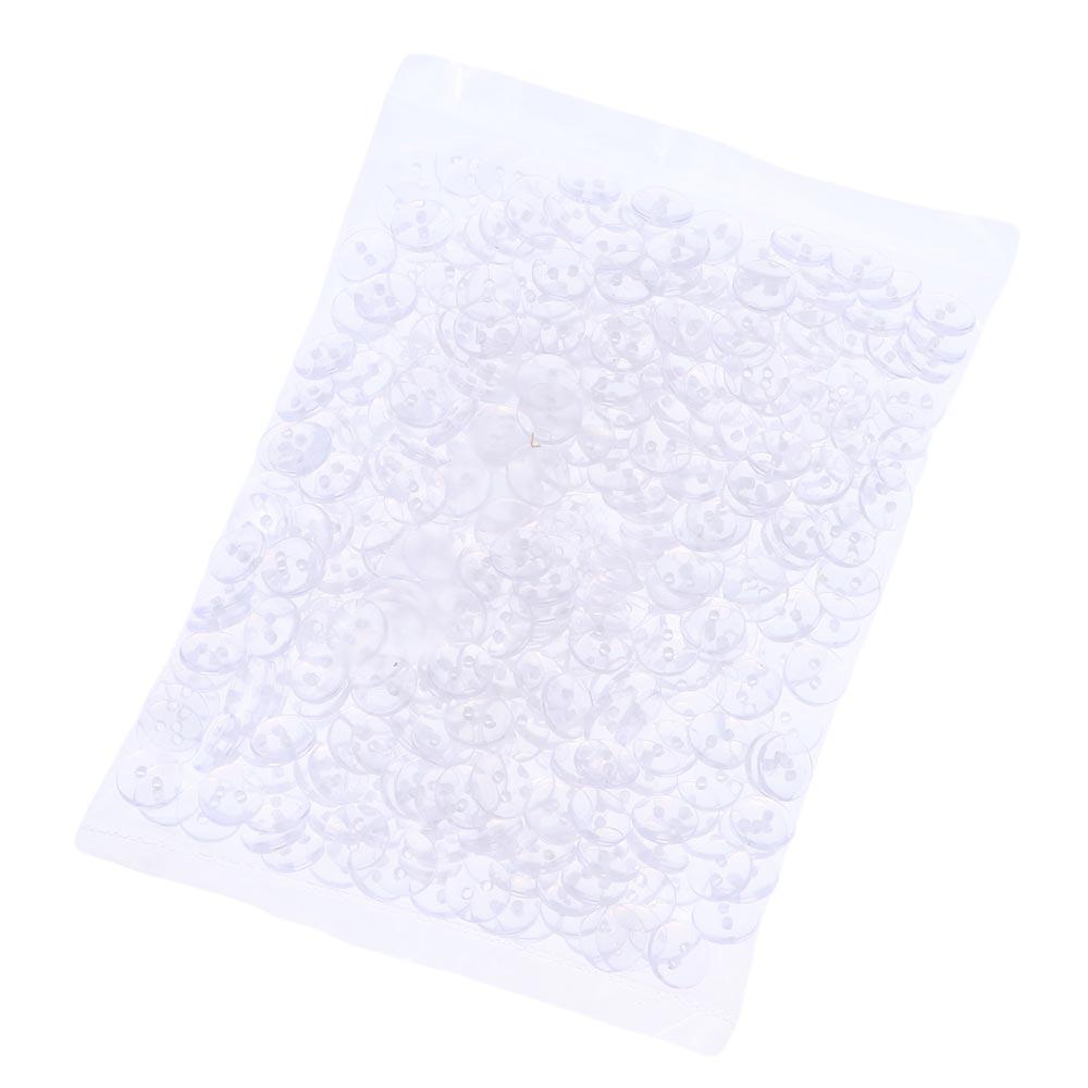 500 PCS Resin Clear  Buttons 10mm 10mm Round Transparent DIY Craft Projects Resin Buttons  Sewing