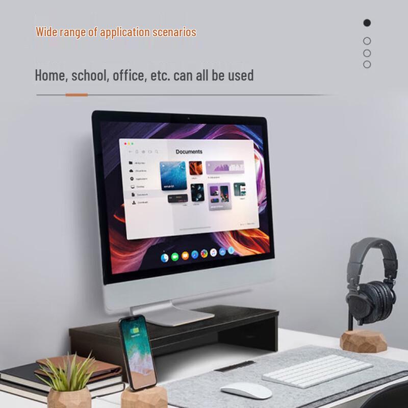 Beifang Monitor & Laptop Riser Desk Organizer