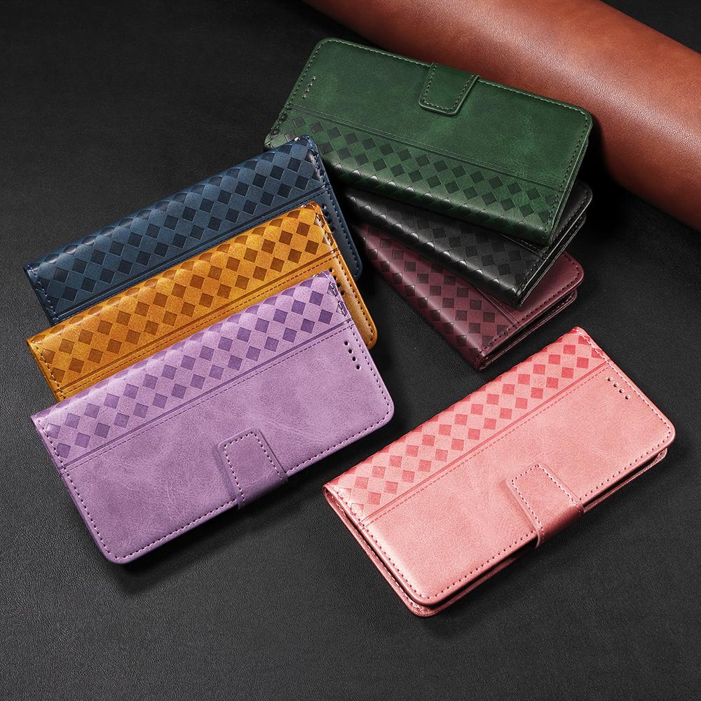 Leather Case For iPhone 16E 16 15 14 Plus 13 12 11 Pro Max 10 XR X XS 8 7 6 6S SE Geometric Phone Wallet Cover Stand Card Slots