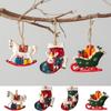 Resin Christmas Pendants Christmas Socks Christmas Decoration Christmas Tree Pendants  Party