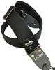 LIVE LINE Live Line AC Material Regular Type Guitar Strap LS1800CBK (Black)